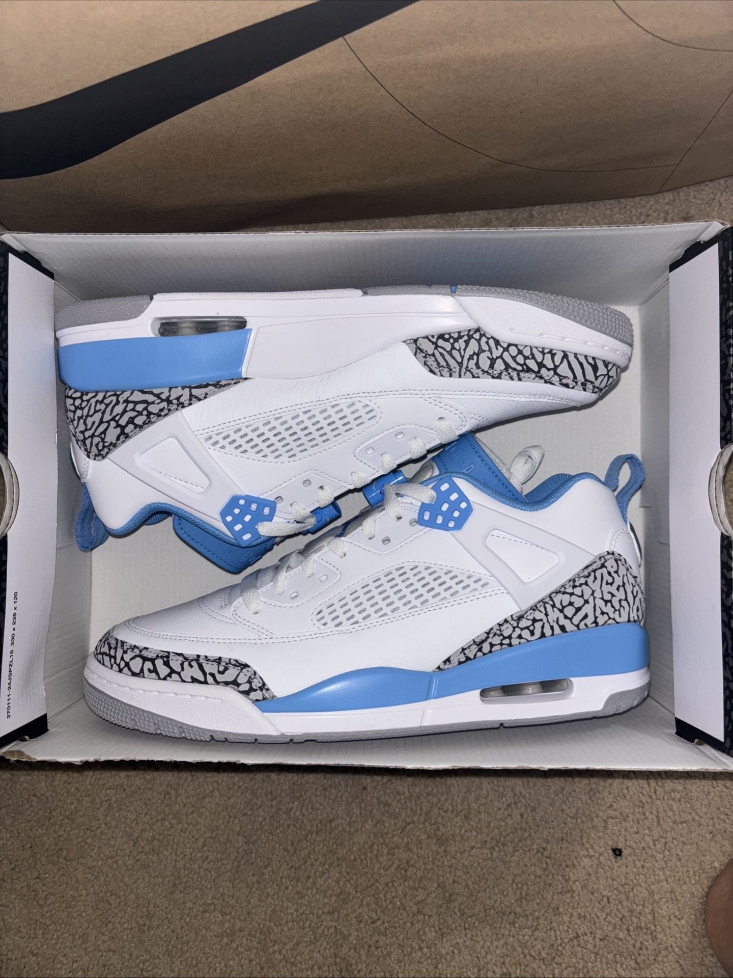 Air Jordan Spizike Low UNC Size 10