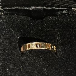 Tiffany & Co. Gold Numeral Ring 