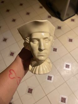 Ceramic Colonial Figure Head Bust