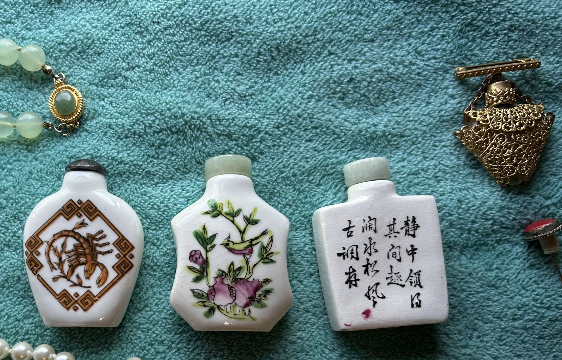 3 ea. Chinese Antique Snuff Bottles