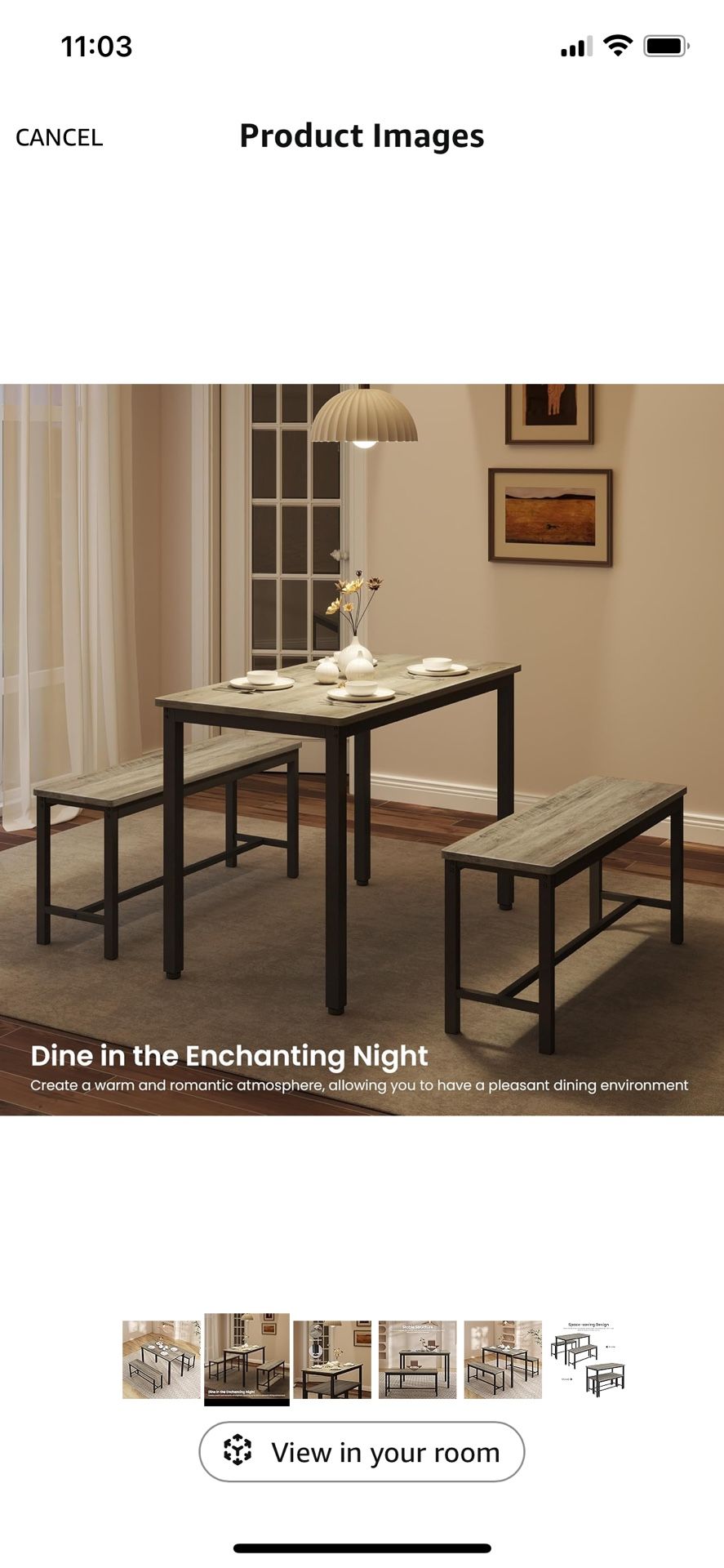 Brand New Fully Assembled Table And Benches