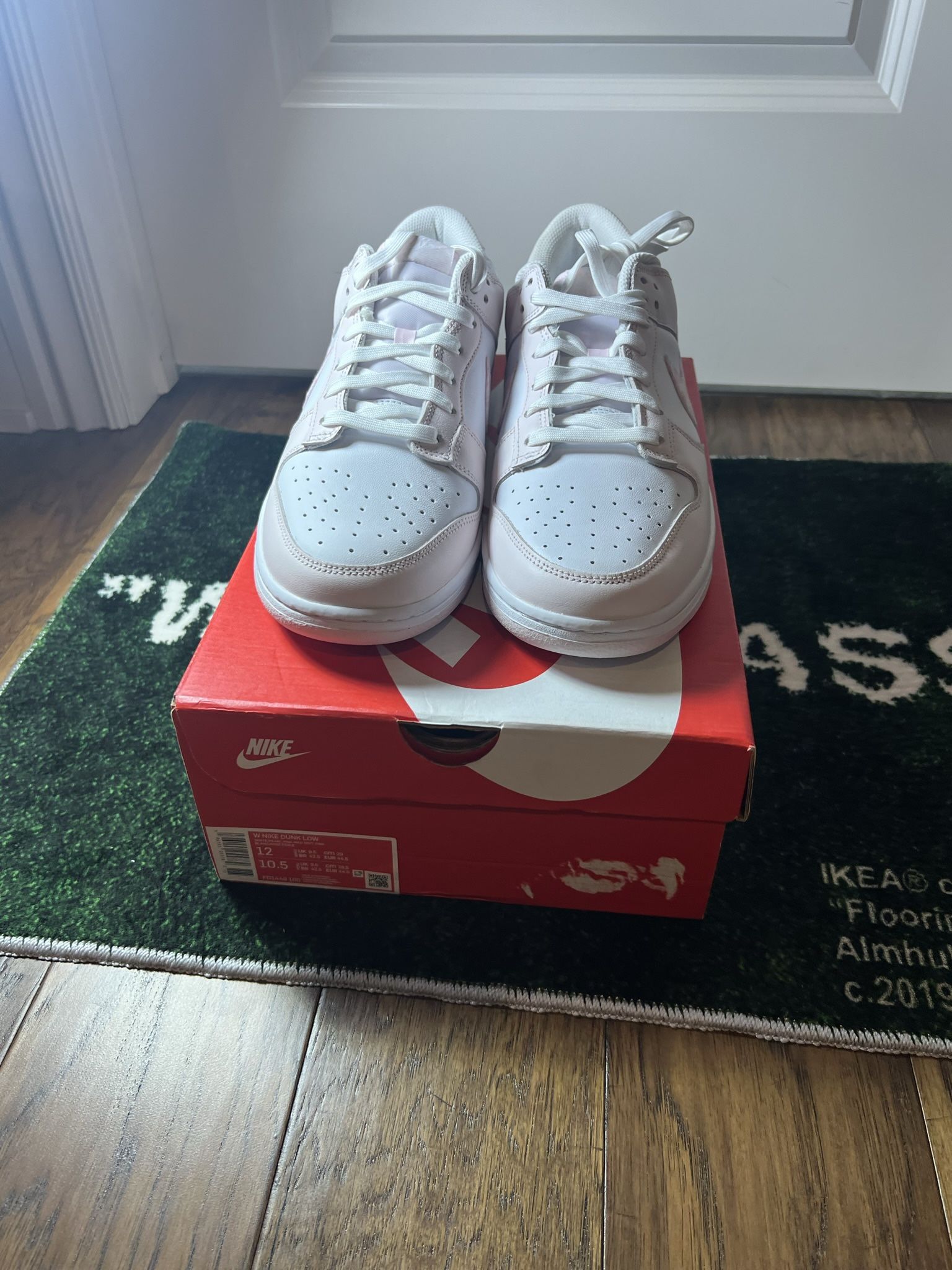 Size 12W/10.5M Pink Paisley Nike Dunk