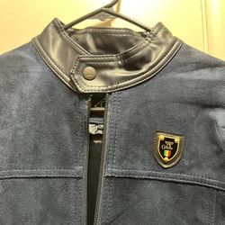 A Collezioni Suede Italian Racing Jacket 