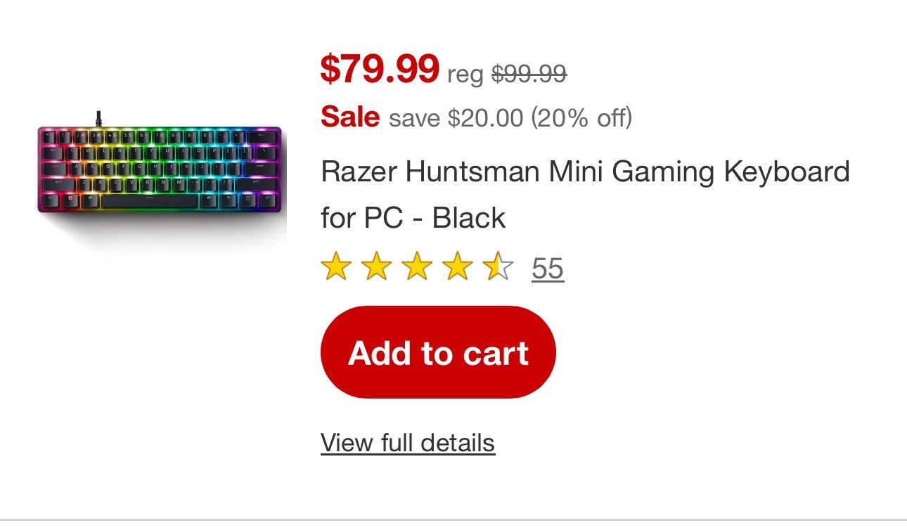 Razer Huntsman Mini Gaming KeyBoard