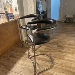 MCM Vintage Anton Lorenz Chrome Barstools