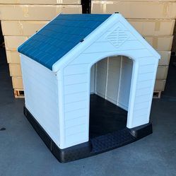 Brand New $150 Waterproof Plastic Dog House for X-Large size pet Indoor Outdoor Cage Kennel 42x42x45 inches