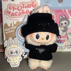 POP MART LABUBU Exciting Macaron Collection With Outfit (SOYMILK) Authentic