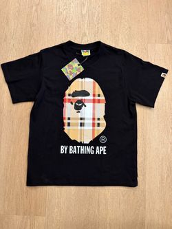 Bape x Burberry shirt, size, small and medium