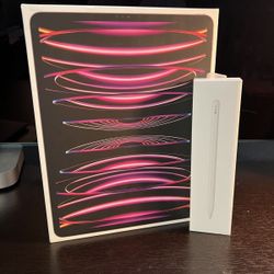 Apple iPad Pro M2 12.9" 6th Gen 128GB - Space Gray MINT CONDITION! w/ Apple Pen