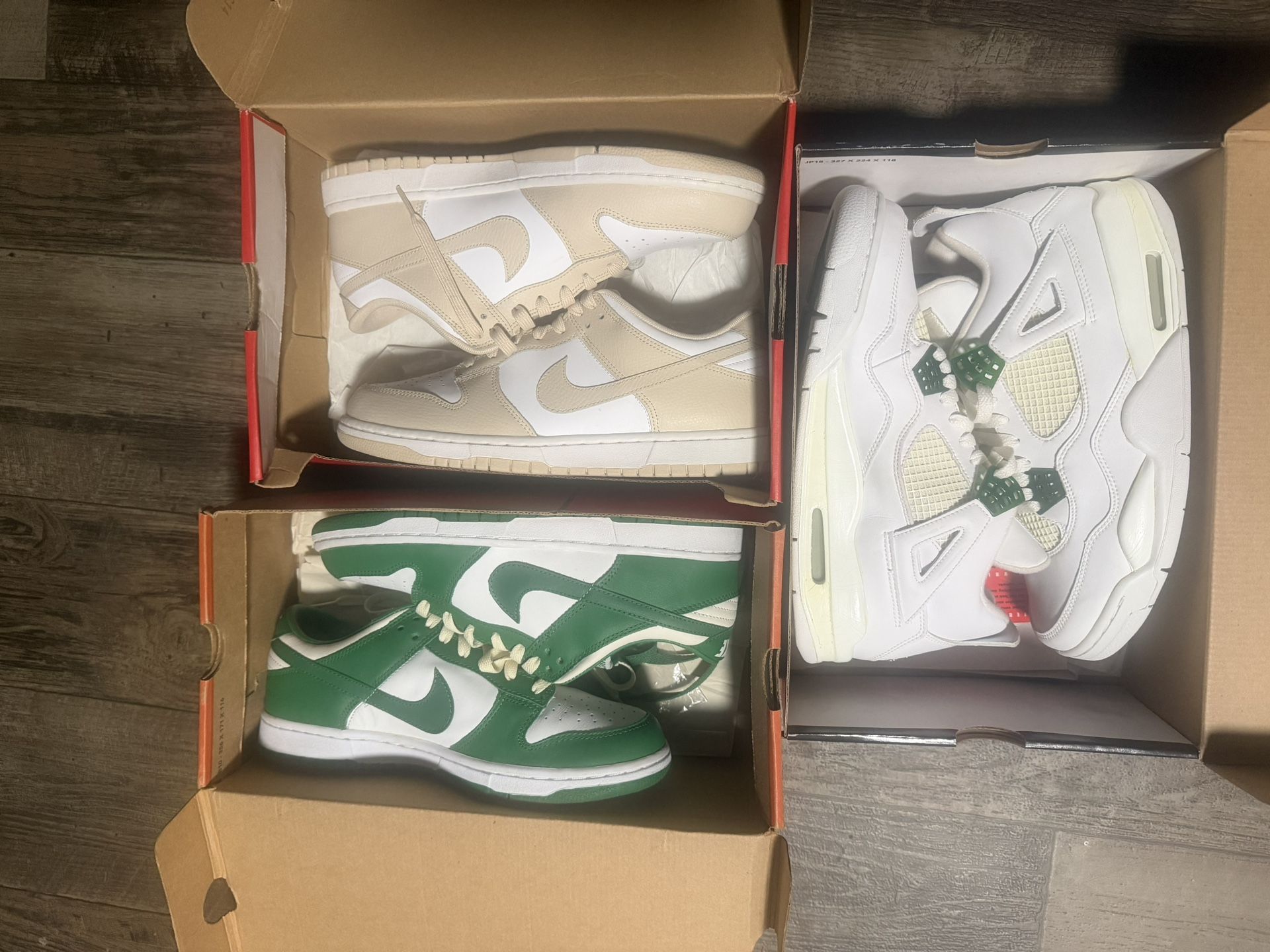 Nike Dunks Low And Jordan 4