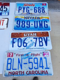 6 License Plates