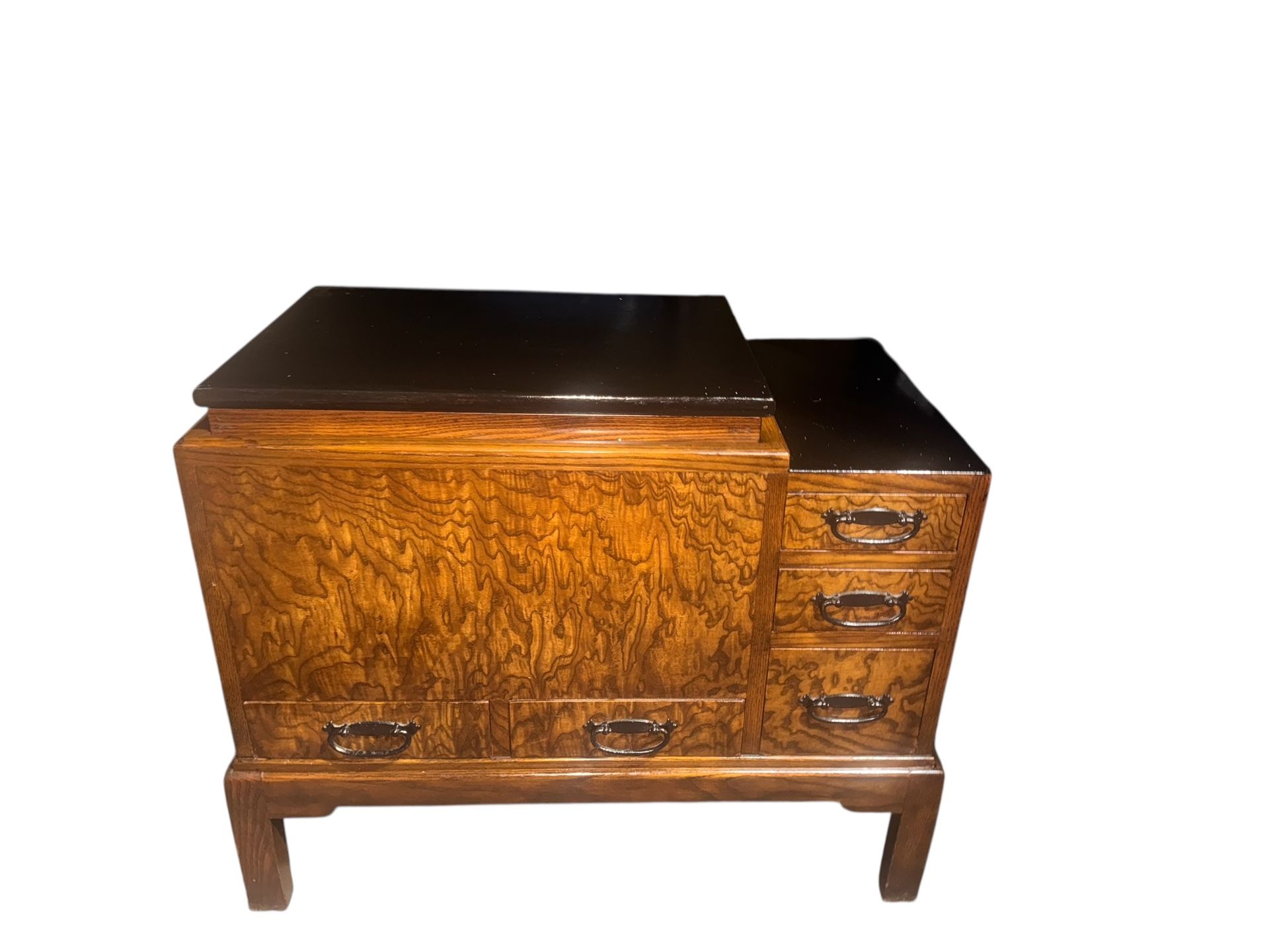 Antique Japanese Copper Lined Hibachi Table