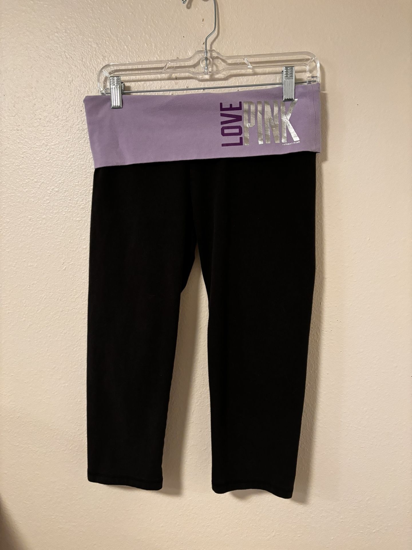 Womens Victoria Secret Pink Yoga Capris