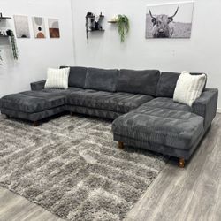Gray Sectional Couch - Free Delivery