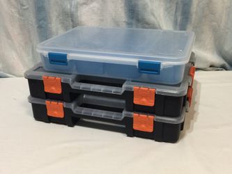 3 SMALL PARTS/CRAFT ORGANIZING STORAGE CONTAINERS,    2 HDX - 1 STERILITE 