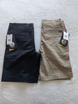 Volcom 10 Youth Shorts 2 Pairs New w/tags 