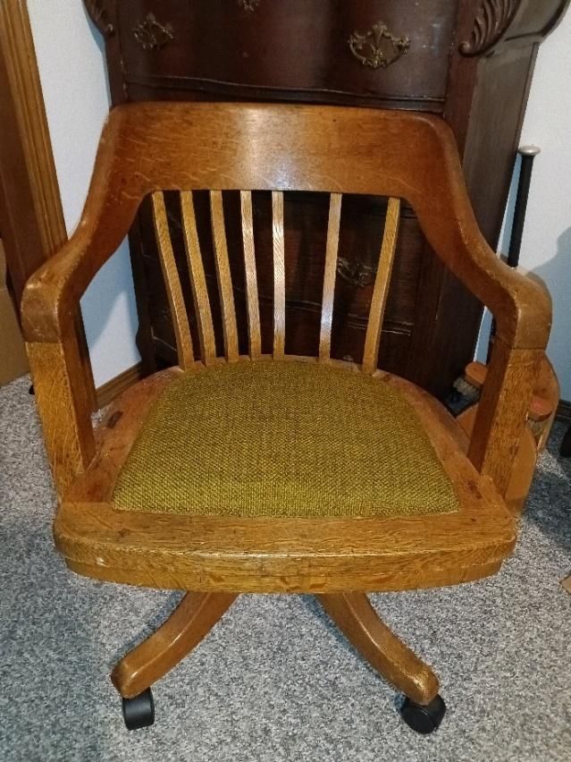 Vintage Office Chair By B.L. Marble Chair Co. 