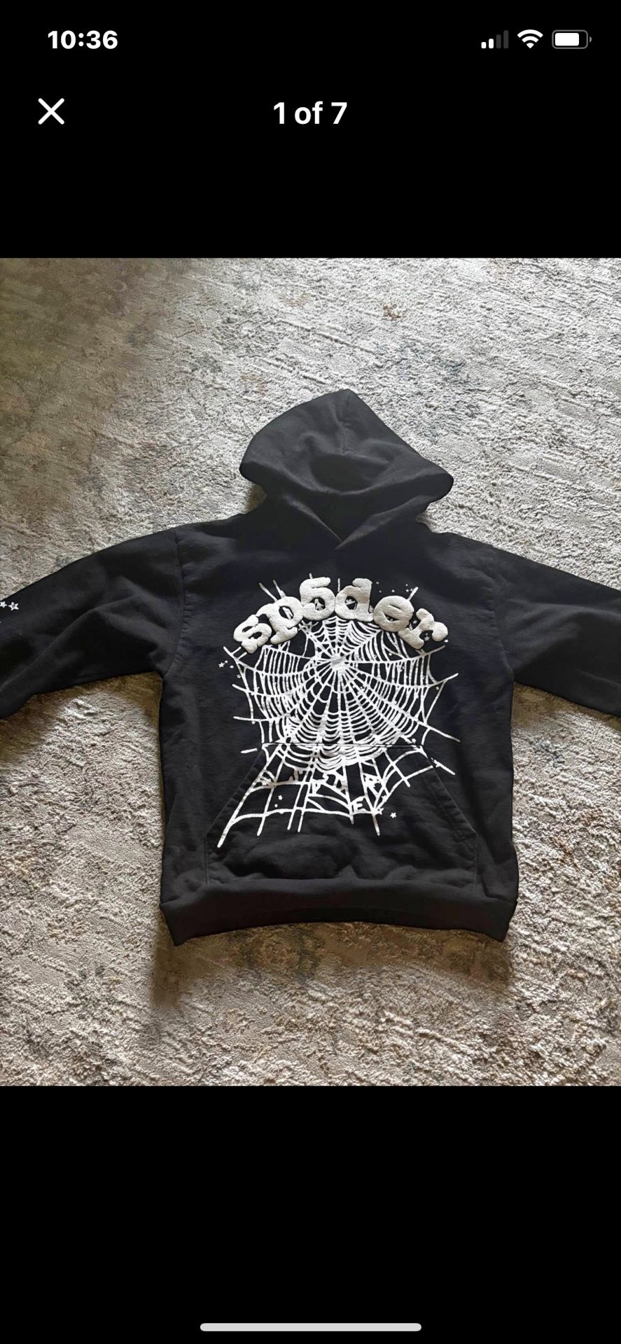 Black And White Sp5der Hoodie