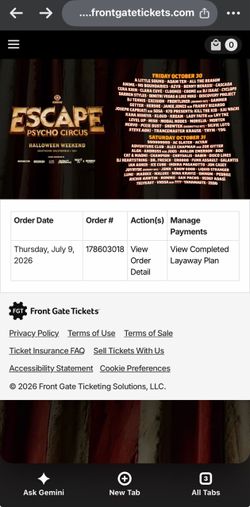 Escape Halloween 2026 tickets