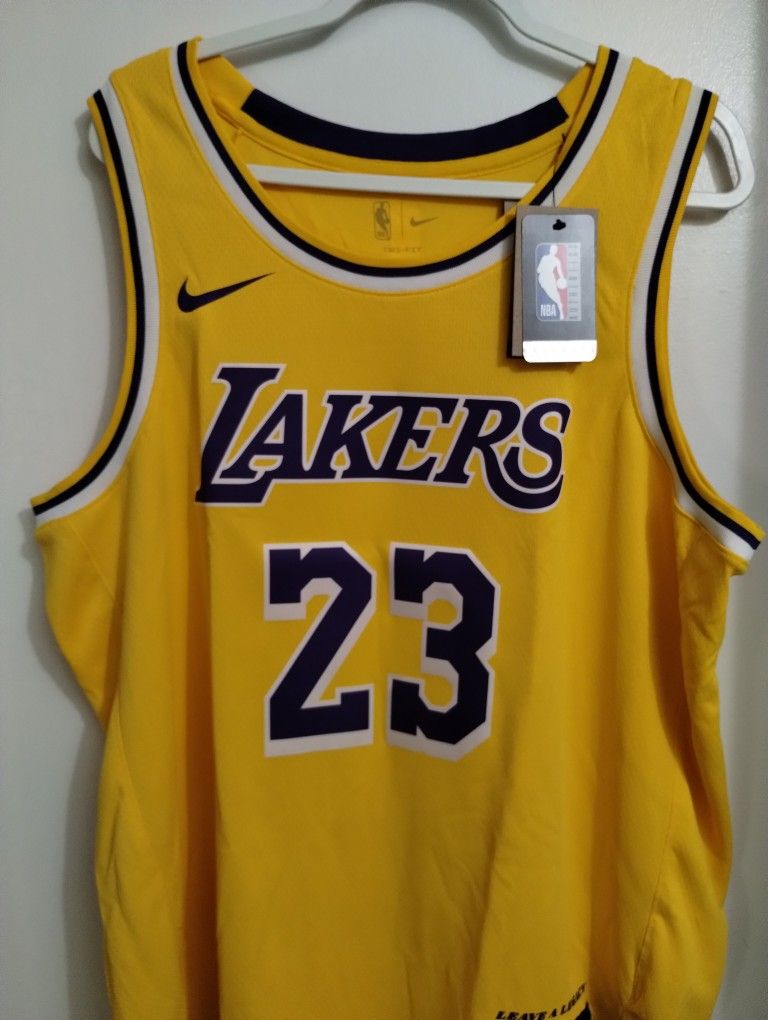 Los Angeles Lakers LeBron James Jersey #23 Nike Swingman Size XXL Brand New Authentic $70 Picked Up