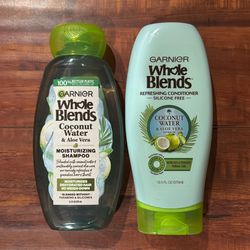 Garnier Whole Blends MOISTURIZING Shampoo And Conditioner: Coconut Water And Aloe Vera (2 For $6)