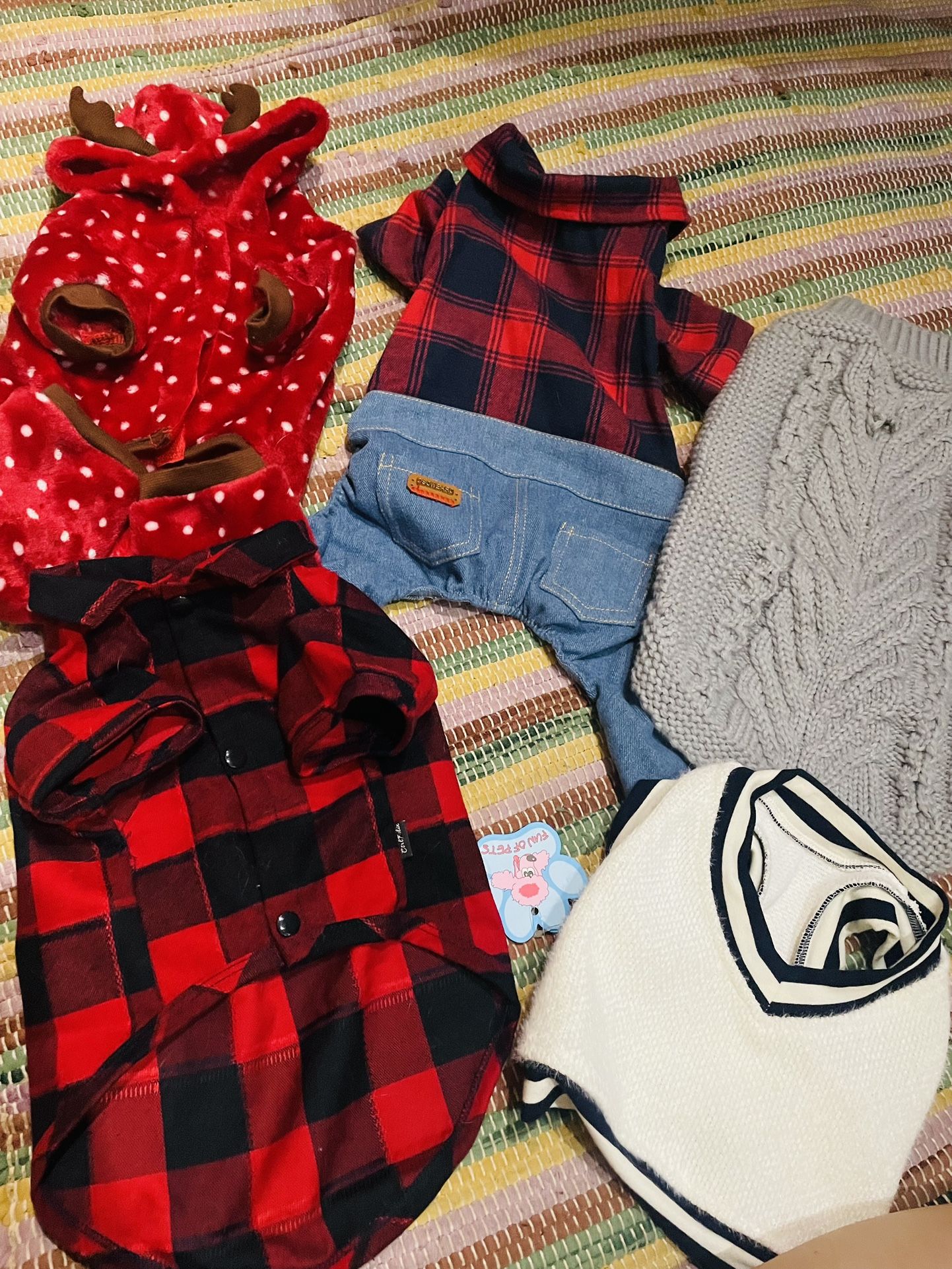 Dog Clothing Lot Size Medium Fit