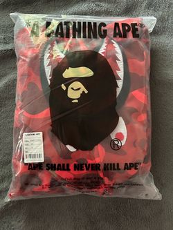Bape zip up red camo