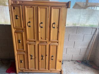 Large wood dresser