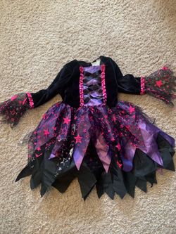 Girls witch costume dress
