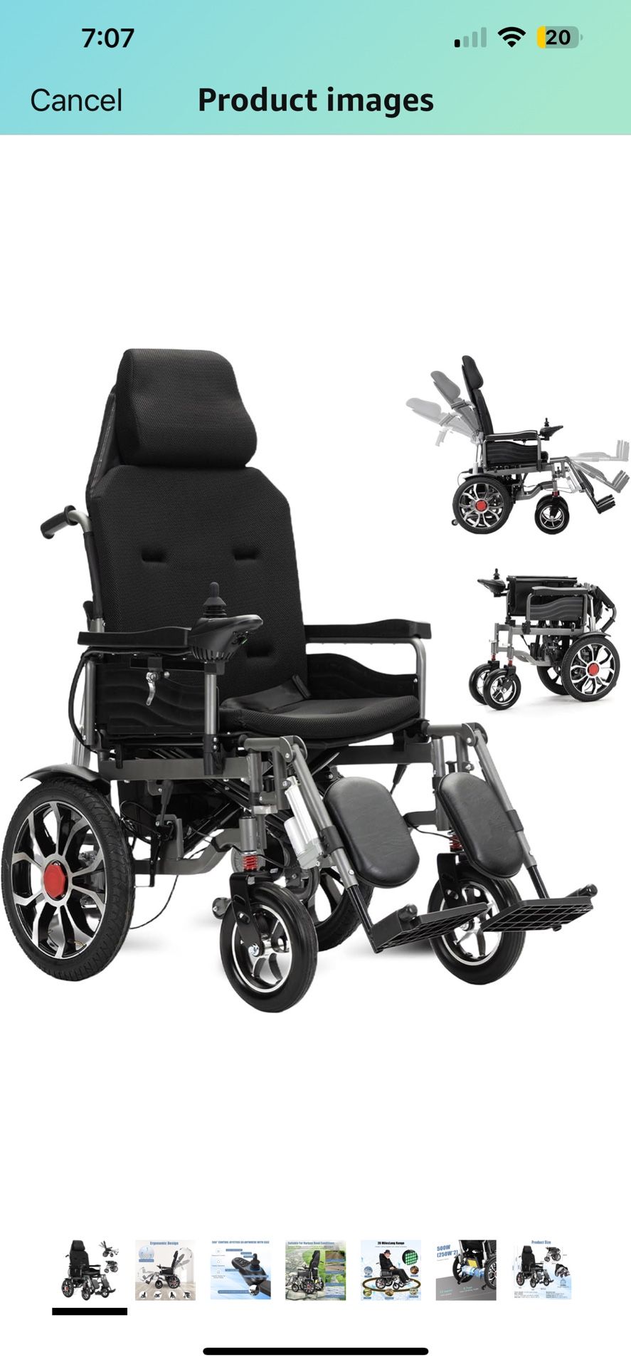 Reclining Electric Wheelchair,