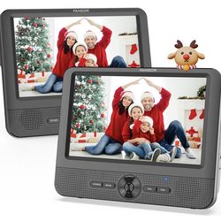 FANGOR 7.5 Inch Dual Car DVD Player, Portable Headrest Video Player for Car, NEW