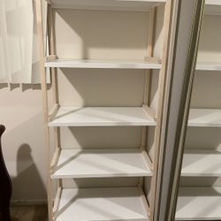White Open Shelf Unit 