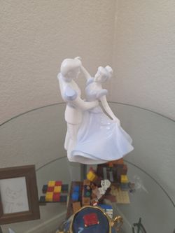 Numberd and Singed Cinderella and Prince Charming Statue