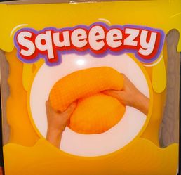 Sunny Days Jumbo Squeezy Cheese Yellow Squishy Toy Stress Relief Sensory Fun