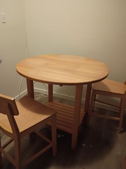 Wooden Table W/ Chairs