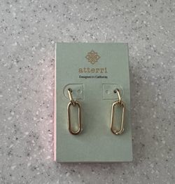 Atterri designed in California gold earrings