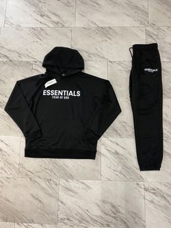 Fear of God Essentials Black Tracksuit Set