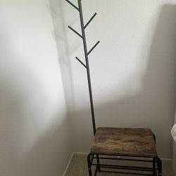 Coat Rack With bench