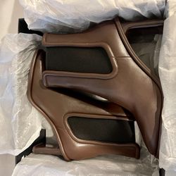New: Coach Geneva Leather Ankle Bootie Boots