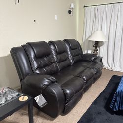 Ashley Stewart 3 Seater Reclining Couch 
