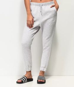 light grey jogger Adidas sweatpants