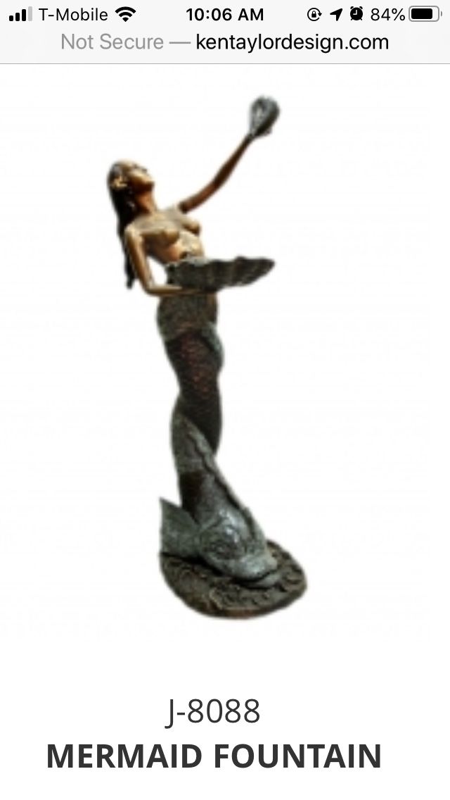 Bronze Mermaid Fountain