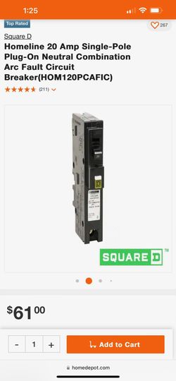 Home line 20 Single Breaker
