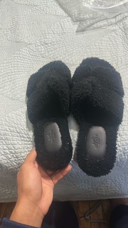 Hermes Paris fuzzy slides Size 12