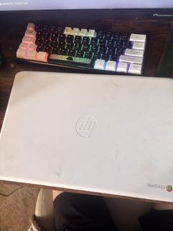 HP Chromebook white