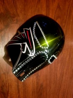 Atl Falcons 💎 Blinged Out - Warrior Mask - 4 ur mancave - sportsbar - sport events - 🚘 -Halloween & more - made 2 order + Shipping Available