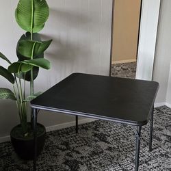 2 Folding Black Tables