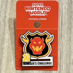 New Universal Studios Pin Super Nintendo World Bowser Bowsers Challenge Slider 