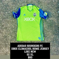Adidas XBOX Climacool Sounders FC Home Jersey Like New Size XL