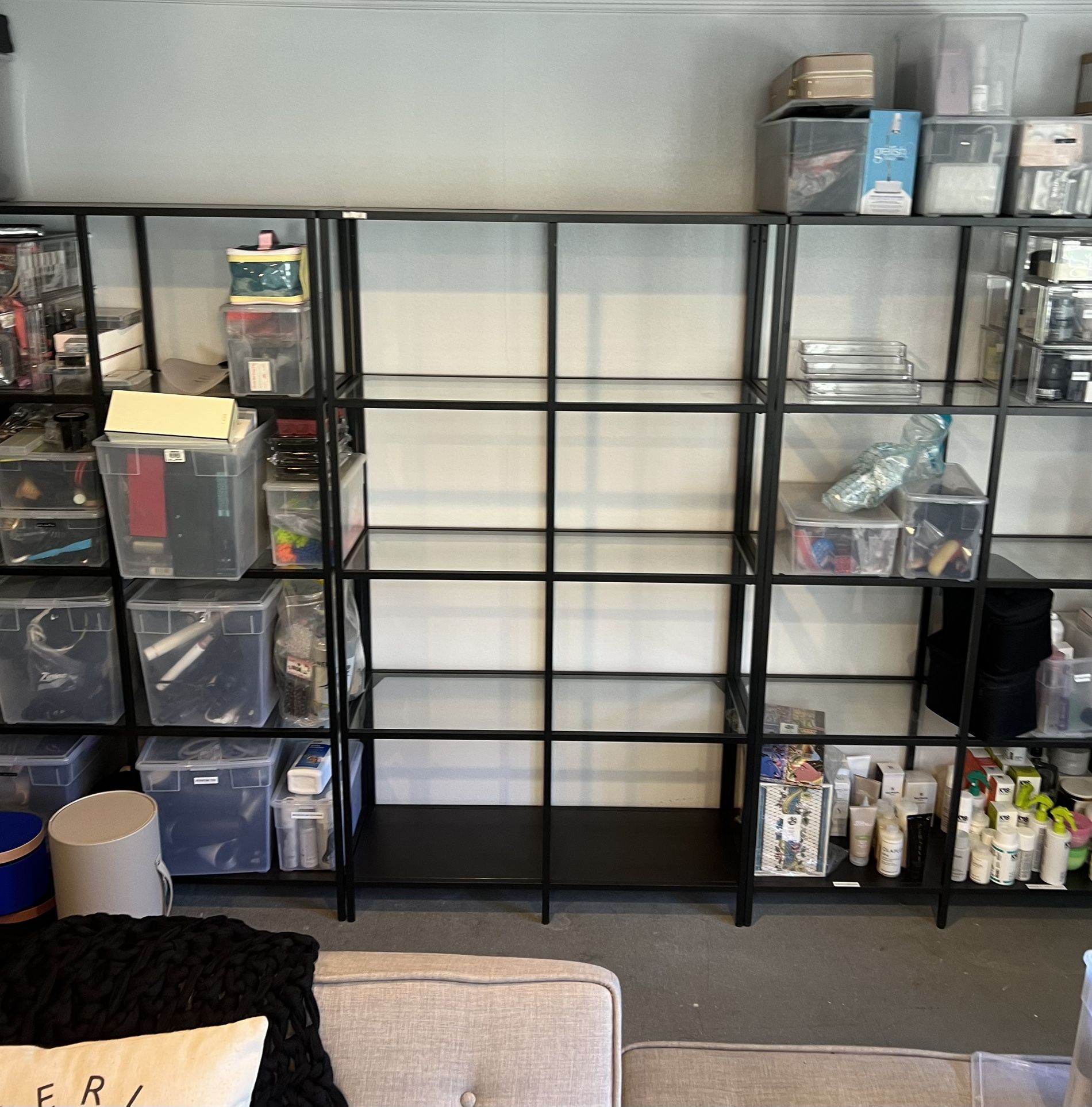 Ikea Vittsjo Glass/Metal Shelving Unit (3)